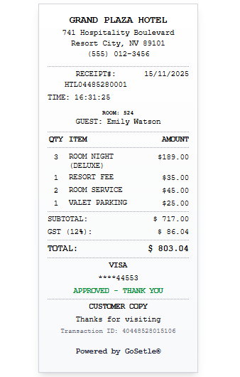 Read more about the article Hotel Receipt Format: What to Include & How to Create Hotel Receipts Online (Free PDF Tool)