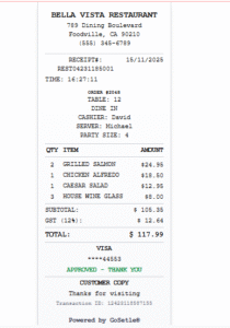 Read more about the article Restaurant & Fast Food Receipt Format: Complete Guide for Small Businesses