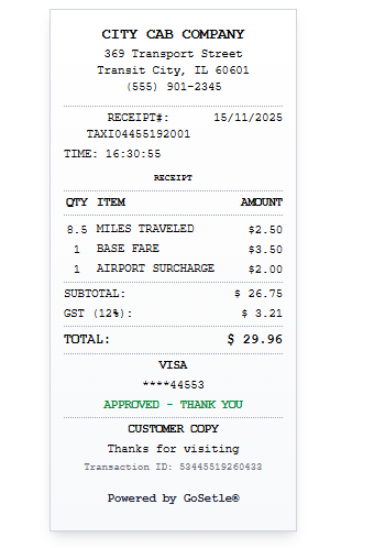 Read more about the article Taxi Receipt Format: How to Create Taxi Receipts Online (Free PDF Generator)